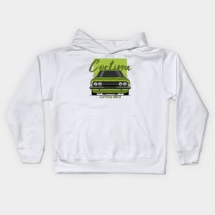 Front Green Cortina MK3 Classic Kids Hoodie